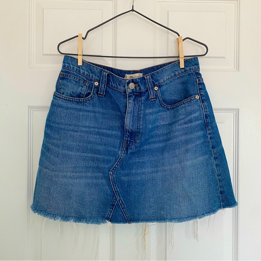 Madewell 100% Cotton Denim Skirt